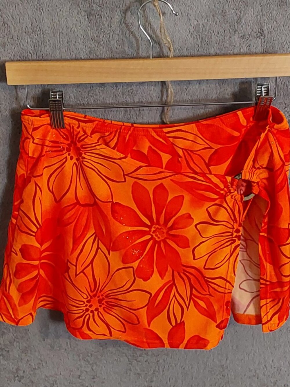 Ocean Dream Women's Tankini Swim Set Size 14 Orange Floral Skort 2 Piece Swimsui - Picture 9 of 13